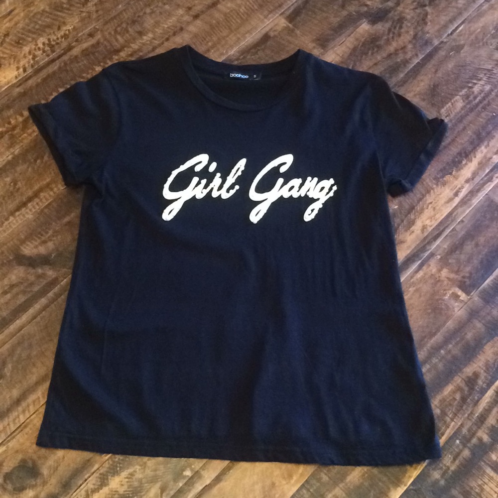 “Girl Gang” Boohoo tee size S